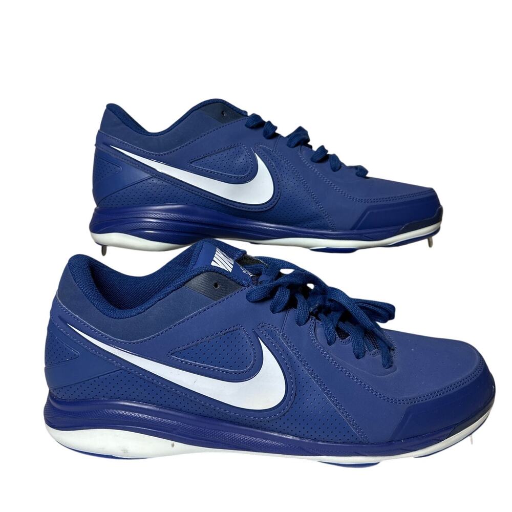 Nike Baseball MVP Pro Metal Cleats Deep Royal Blue 524641-410 Size 14